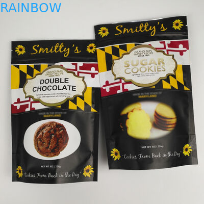 Eco Friendly Matt Aluminum Foil Stand Up  Bags For Nuts Food