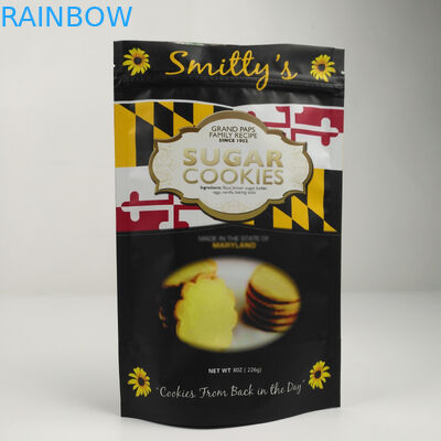 Plastic Mylar Standing Aluminum Foil Zipper Bag Smell Proof Customized Printed