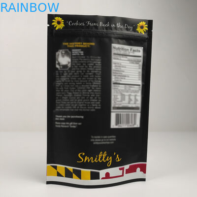 Plastic Mylar Standing Aluminum Foil Zipper Bag Smell Proof Customized Printed