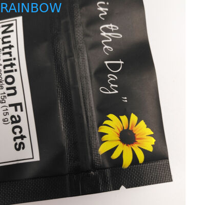 Plastic Mylar Standing Aluminum Foil Zipper Bag Smell Proof Customized Printed