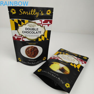 Plastic Mylar Standing Aluminum Foil Zipper Bag Smell Proof Customized Printed