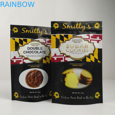 Plastic Mylar Standing Aluminum Foil Zipper Bag Smell Proof Customized Printed