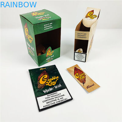2020 New Design Grabba Leaf Cigar Wraps Packaging Paper Box Blunt leaves Package Display Set