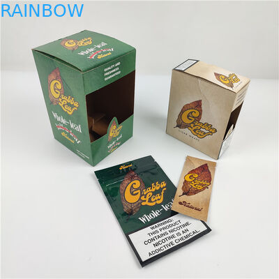 2020 New Design Grabba Leaf Cigar Wraps Packaging Paper Box Blunt leaves Package Display Set