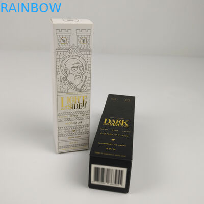 Custom Logo Printed Rectangular Glossy Foldable Cosmetic Paper Packaging Box For Perfume Essence Serum Skin Care Bottles