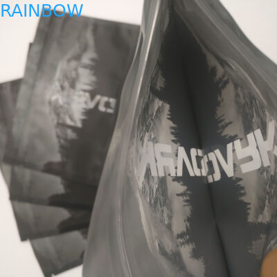 Clear Front Back Window Heat Sealed Smell Proof Resealable Zip lock Packaging Mylar Food Storage Three Side Seal Doypack