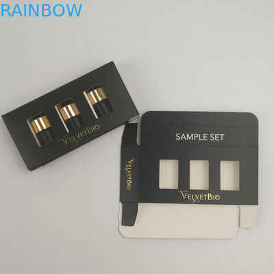 Custom Logo Gold Foil UV Printed Rectangular Tube Cardboard Cosmetic Paper Packaging Box For Essence Serum Skin Care