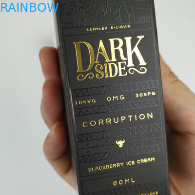 Custom Wholesale Foldable Small Black Luxury Hot Stamping Gold Foil Gift Cosmetic Packaging Paper Box