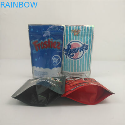 3.5g 7g Gummy Bags Child Proof Plastic Cookie Packaging Resealable Zipper Mylar Bag