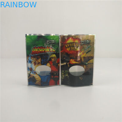 Smell Proof Mylar Bags For Candy Aluminum Foil Bags With Window Seeds Stand up Pouch