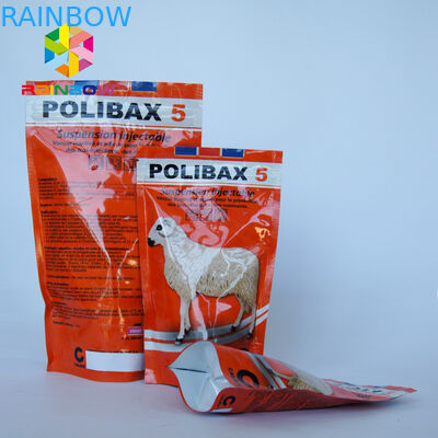 Gravure Printing Plastic Pet Dog Treats With Zip Lock Edibles Food Packaging Bag