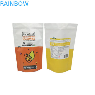 CMYK Mylar Weed Plastic Pouches Packaging Edible Gummy VMPET