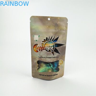 Smell Proof 3.5g Resealable Mylar Bag VMPET For Cookies