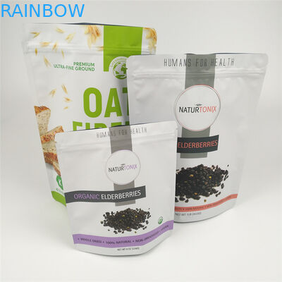 Gravure Printing MOPP Plastic Stand Up Pouches 120 Micron