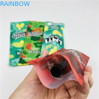 Low MOQ Custom Printed Hemp Cigar Wrapping Mylar Zip Bags Grabba Tobacco Pouch Packaging