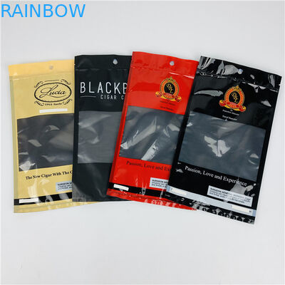 Plastic Cigar Humidity Bags Custom Printed  Cigar Packaging Bag With Hydrating Layer smoke cigar leaf pouches