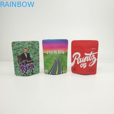 Customized Logo Soft Touch 3.5g 7g 14g 28g Stand up Bags For Hemp Cannabis Cookies Kush