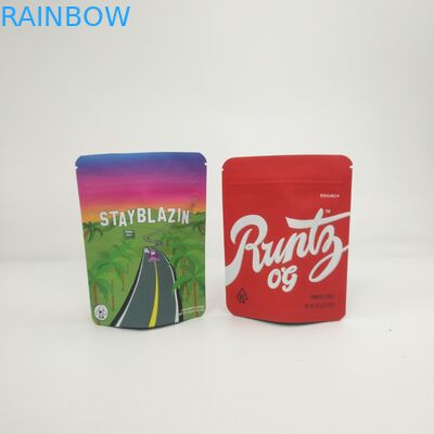 Free sample 3.5g 7g 14g 28g 1pound Cookies Stand up Bags For Hemp CBD Cannabis Runtz Kush Haze