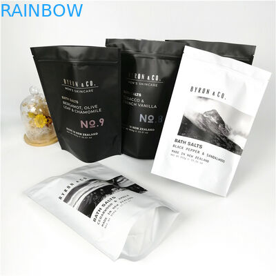 100% recycle biodegradable custom Logo resealable matte black cookies foil mylar  bags stand up pouch