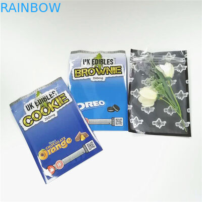 CMYK 120mic Flat Aluminum Foil Pouch Gummy THC Smell Proof Mylar Bag