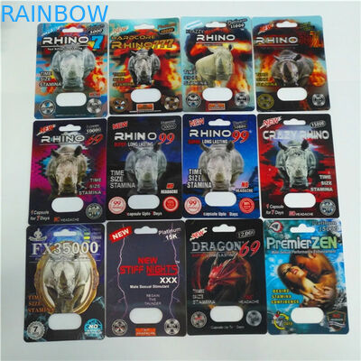 FDA Double Hole 89X127mm 3D Plastic Cards For Rhino 7