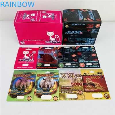 250G Ivory Rhino 69 1000k 3d Blister Card For Capsule Packaging
