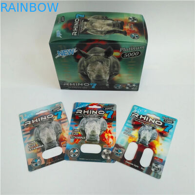 250G Ivory Rhino 69 1000k 3d Blister Card For Capsule Packaging