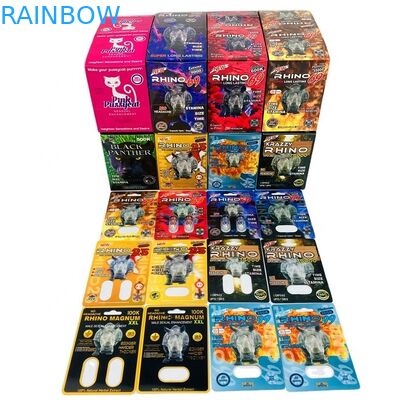 Hologram SGS Sex Pill Blister Card 500k 3D Blister Paper Card With Display Box