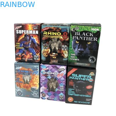 Hologram SGS Sex Pill Blister Card 500k 3D Blister Paper Card With Display Box