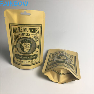 PA 1.5C AL 0.7C Matt Snack Packaging Bags Stand Up MPET