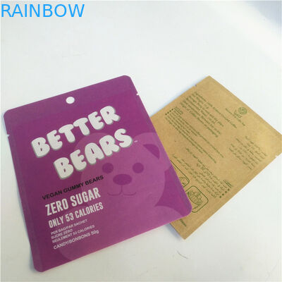 VMPET 1.2C NY 1.5C Flat Snack Packaging Bag Cmyk For Cookie Candy