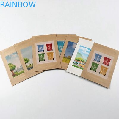 Corn Starch SGS MOPP 50mic Fruit Paper Packaging Bag PLA Lined