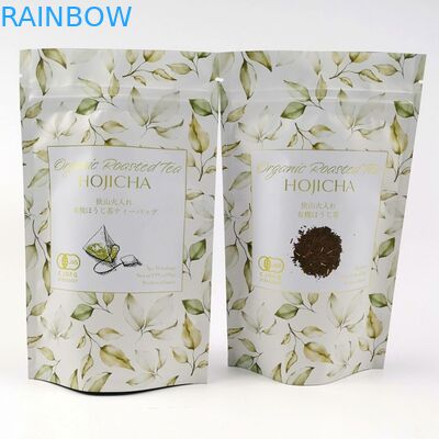 VMPET FDA Cmyk Matte Aluminum Foil Pouch 150mic Matcha Tea Powder