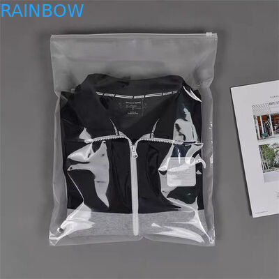 80mic SGS Resealable Clear Ziplock Bag CMYK For Clothing