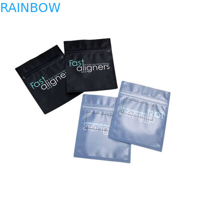 Invisible Aligners CMYK MOPP Reusable Mylar Bags 120mic With Clear Front Window