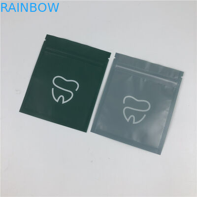 Invisible Aligners CMYK MOPP Reusable Mylar Bags 120mic With Clear Front Window