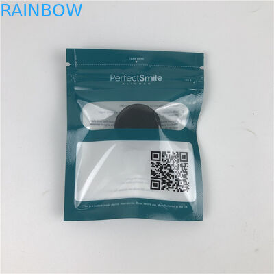 Invisible Aligners CMYK MOPP Reusable Mylar Bags 120mic With Clear Front Window