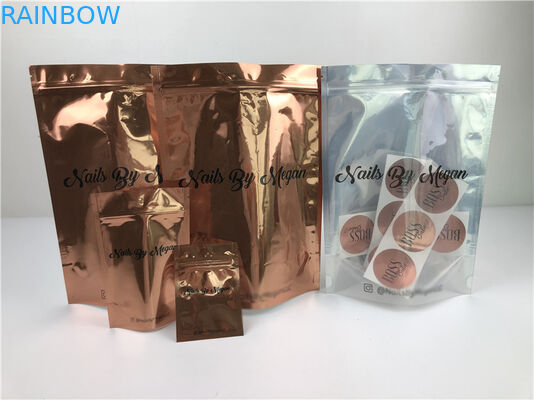 120mic MOPP CMYK Plastic Clothing Foil Bag SGS Clear Ziplock Mylar Bag