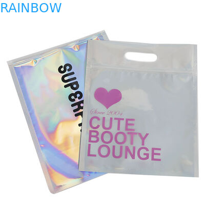 VMPET Mopp 110mic Clothing Plastic Packaging Bag Cmyk With Window