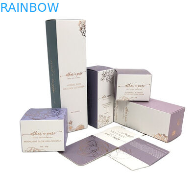 SGS CMYK Paper Cosmetics Packaging Boxes 2oz 60ml 30ml Foil Stamping