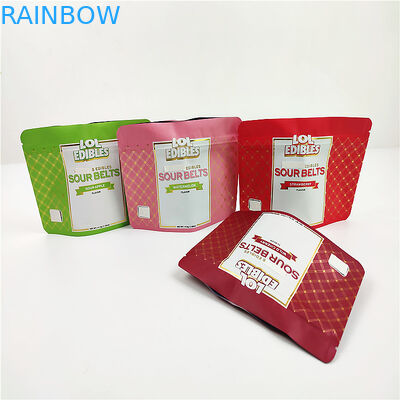 180mic 3.5g CMYK Mylar Cookie Packaging Pouch Gravure Printing