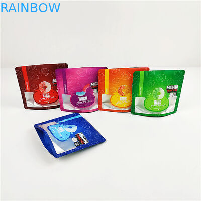 14g CBD SGS Smell Proof Foil Bags 80mic Gummy Mylar Packaging Bag