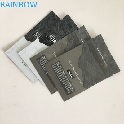 Smell Proof Stand Up Pouches Mylar Bags With Ziplock 1g Cannabis Flower Plastic Pouches With Hanger Hole Clear Window