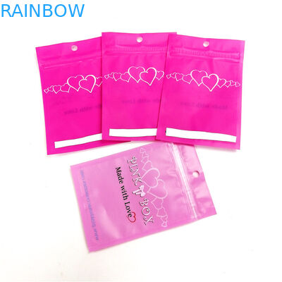 Custom Printed Clear Jewelry Mylar Matte Packaging Bags For Hair Accesaories / Jewelry / Aligners / Bracelets