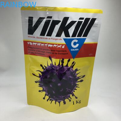 Stand Up Compound Laminated Aluminum Foil Whey Protein Powder Food Storage Packaging Bags Ziplock 1kg Food Powder Bags