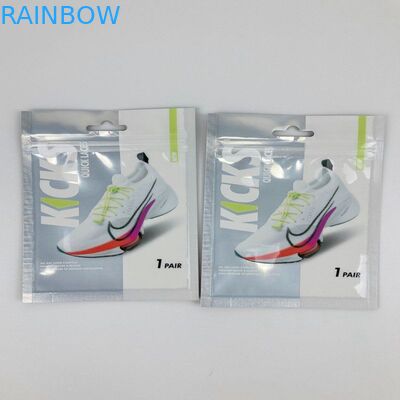Reusable Plastic Mini Zipper Pouch Shoe Pad Packaging Bags Three Side Seal Bag For Shoelaces