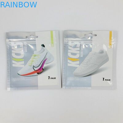 Reusable Plastic Mini Zipper Pouch Shoe Pad Packaging Bags Three Side Seal Bag For Shoelaces