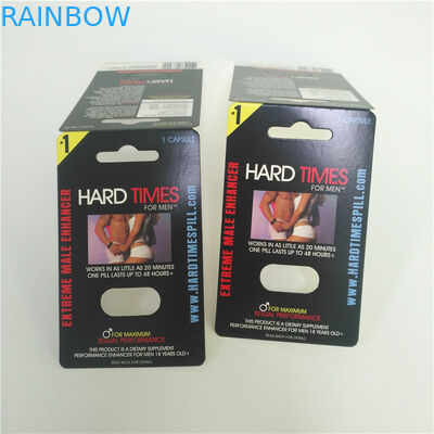 Pulp Moulding 3d Effect Sex Pills Packaging Rhino 69 Man Blister Cards