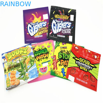 Matte CMYK 100mic Mylar Foil Pouch Packaging VMPET CBD Packaging Pouch