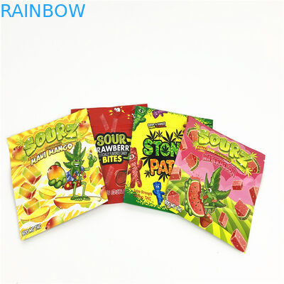 1lb 3.5g Plastic MOPP VMPET UV Spot Pouch 120mic Childproof Mylar Ziplock Bag